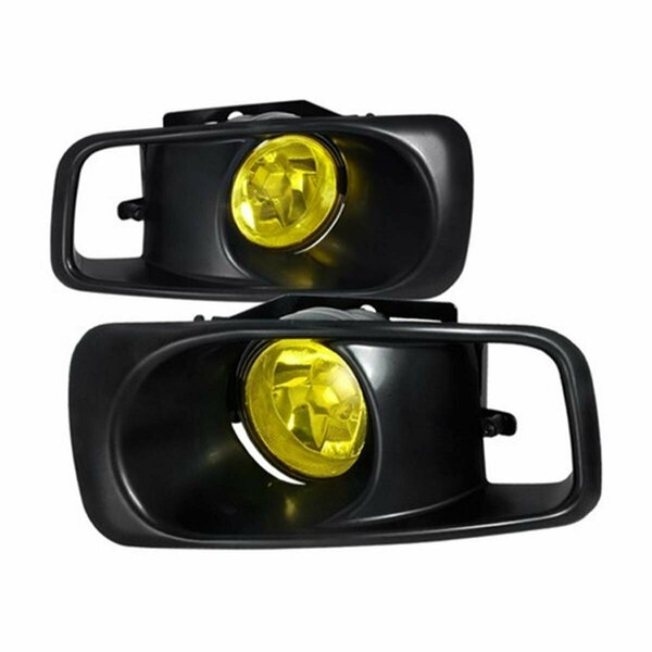 Overtime Fog Lights for 99 to 00 Honda Civic Yellow - 10 x 12 x 18 in. OV3185822